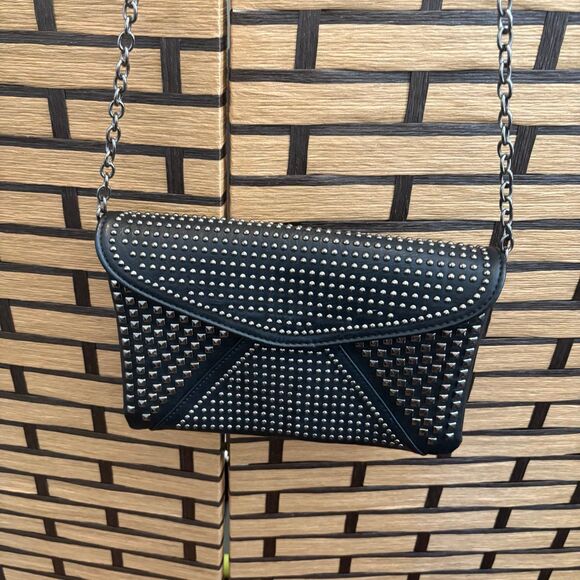 MMS Black Studded Crossbody Purse - Picture 1 of 6